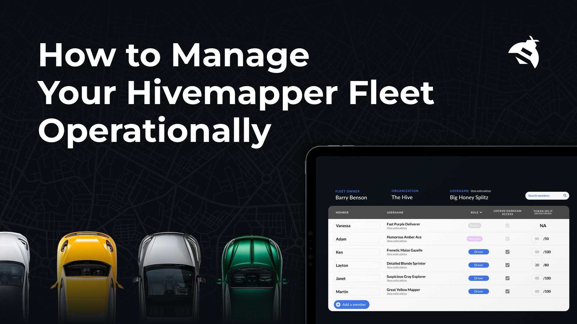 How to Manage Your Hivemapper Fleet Operationally