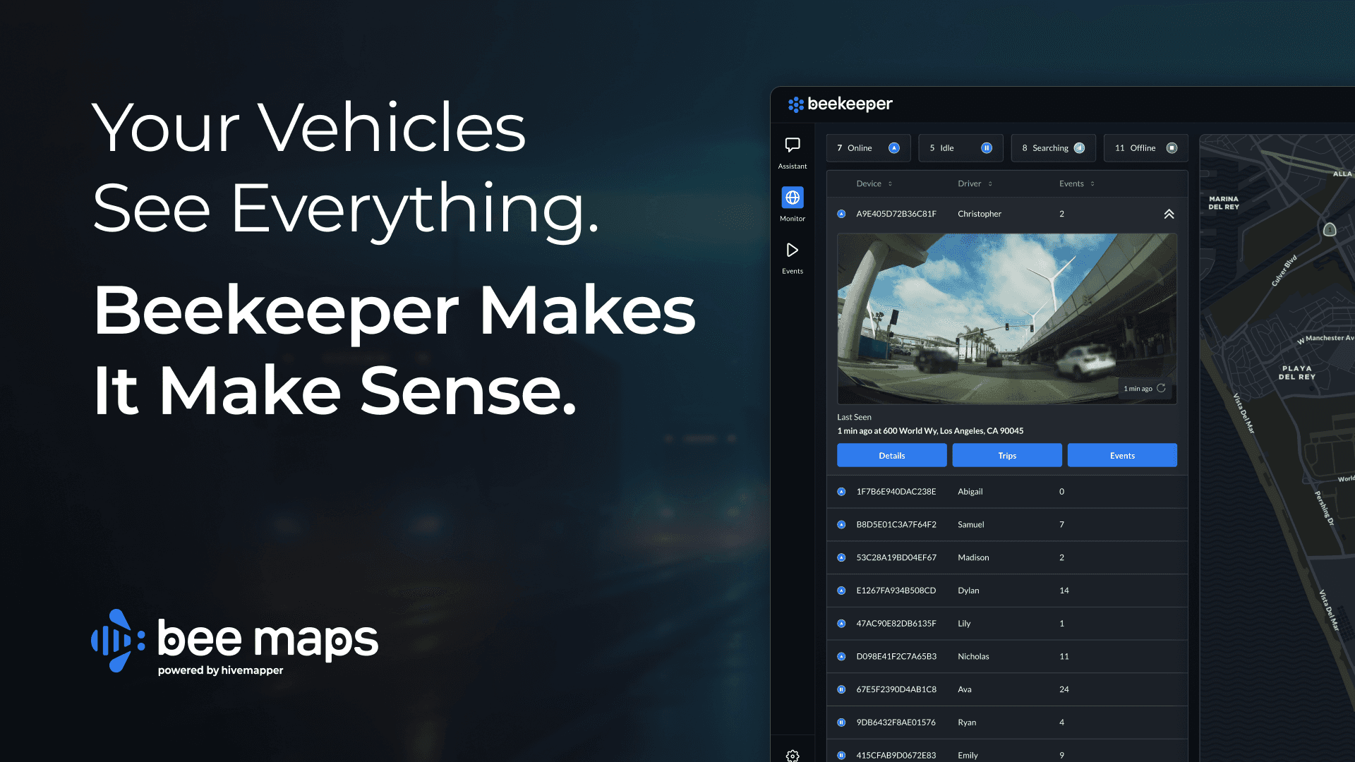 Your Vehicles See Everything. Beekeeper Makes It Make Sense.